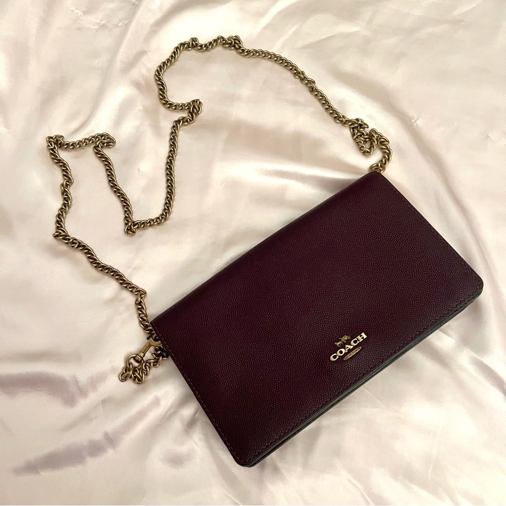 Coach Burgundy Crossbody Bag